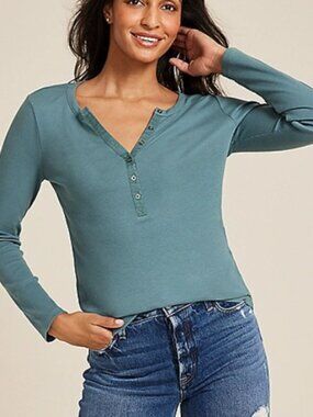 Maurices Long Sleeve Henley - 1X